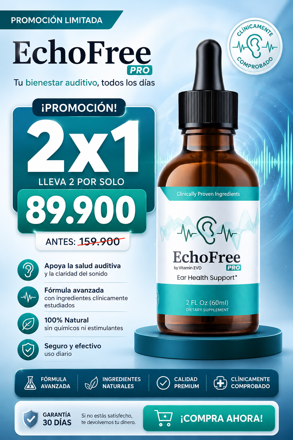 ECHO FREE- ALIVIA EL ZUMBIDO